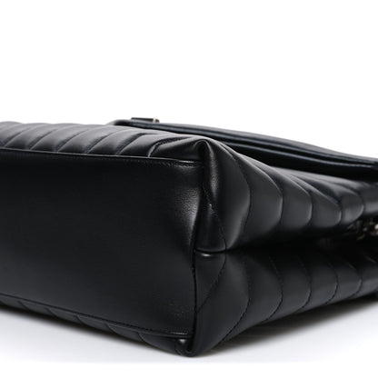 Saint Laurent Calfskin Y Quilted Monogram Medium Loulou Chain Satchel Black 10 of 10