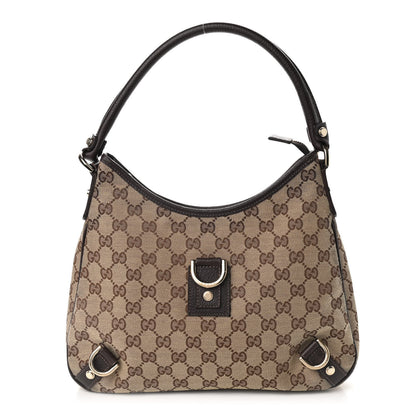 Gucci Monogram Medium Abbey D Ring Hobo Brown 1 of 9