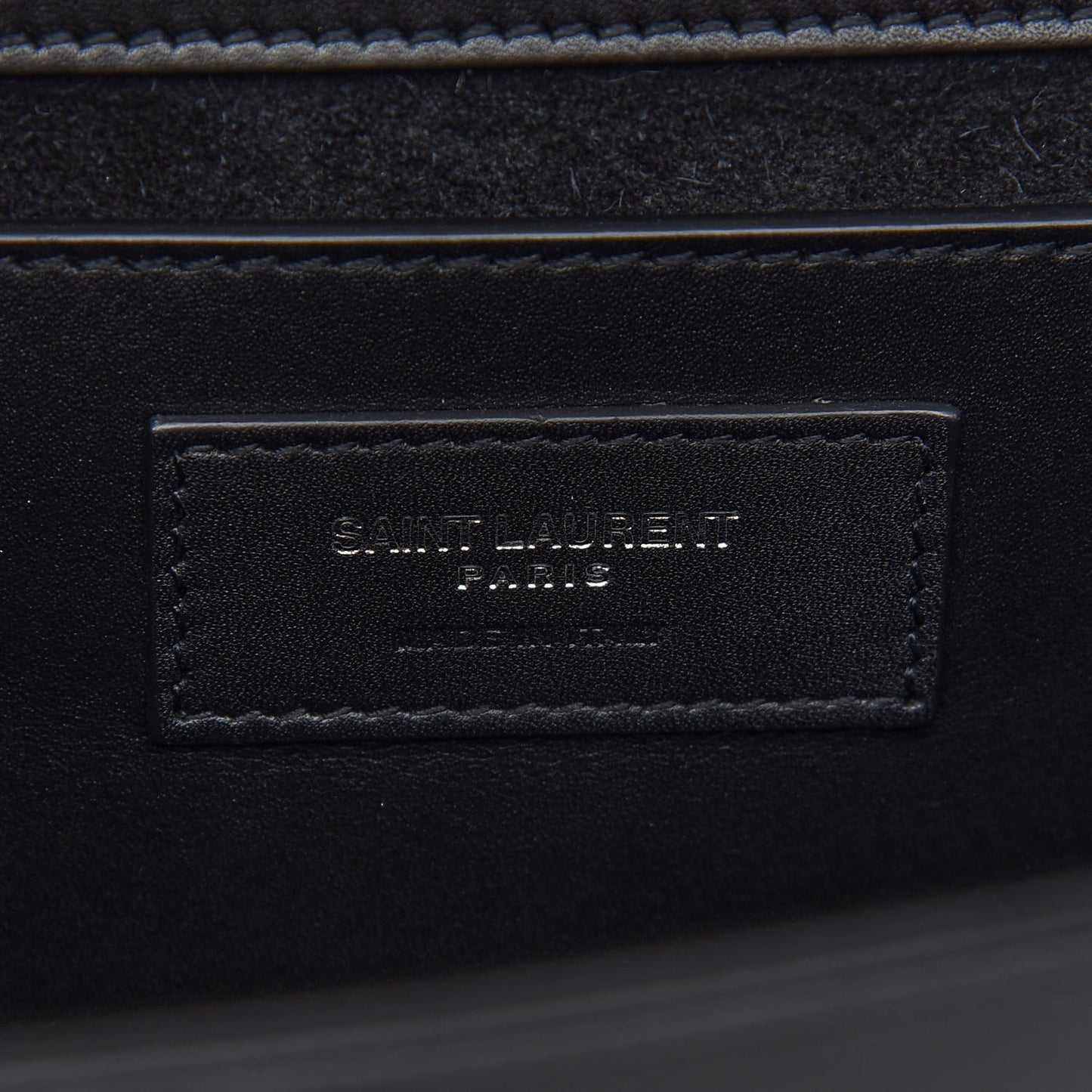 Smooth Calfskin Medium Classic Monogram Kate Tassel Satchel Black