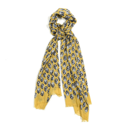 Gucci Modal Cashmere Mini Cubi Scarf Sun Sky Blue 1 of 4