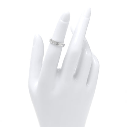 Cartier 18K White Gold 3.5mm LOVE Wedding Band Ring 47 4 2 of 4