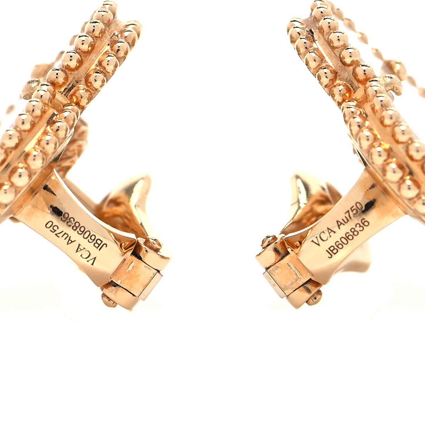 18K Yellow Gold Mother of Pearl Magic Alhambra Earrings