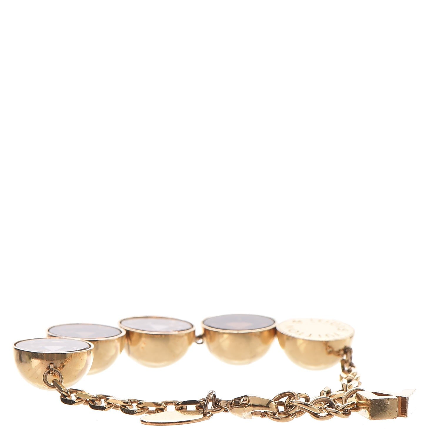 Louis Vuitton Crystal Over the Rainbow Bracelet Gold 3 of 7