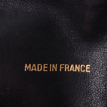 Chanel Leather Quilted Checkbook Wallet Black 7 of 8