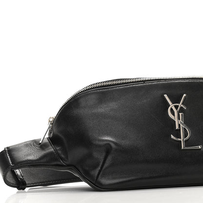 Saint Laurent Calfskin Monogram Belt Bag Black 5 of 10