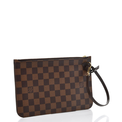 Louis Vuitton Damier Ebene Neverfull MM GM Pochette 3 of 8