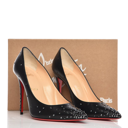 Christian Louboutin Kid Degrastrasss 100 Pumps 38 Hematite Black 8 of 8