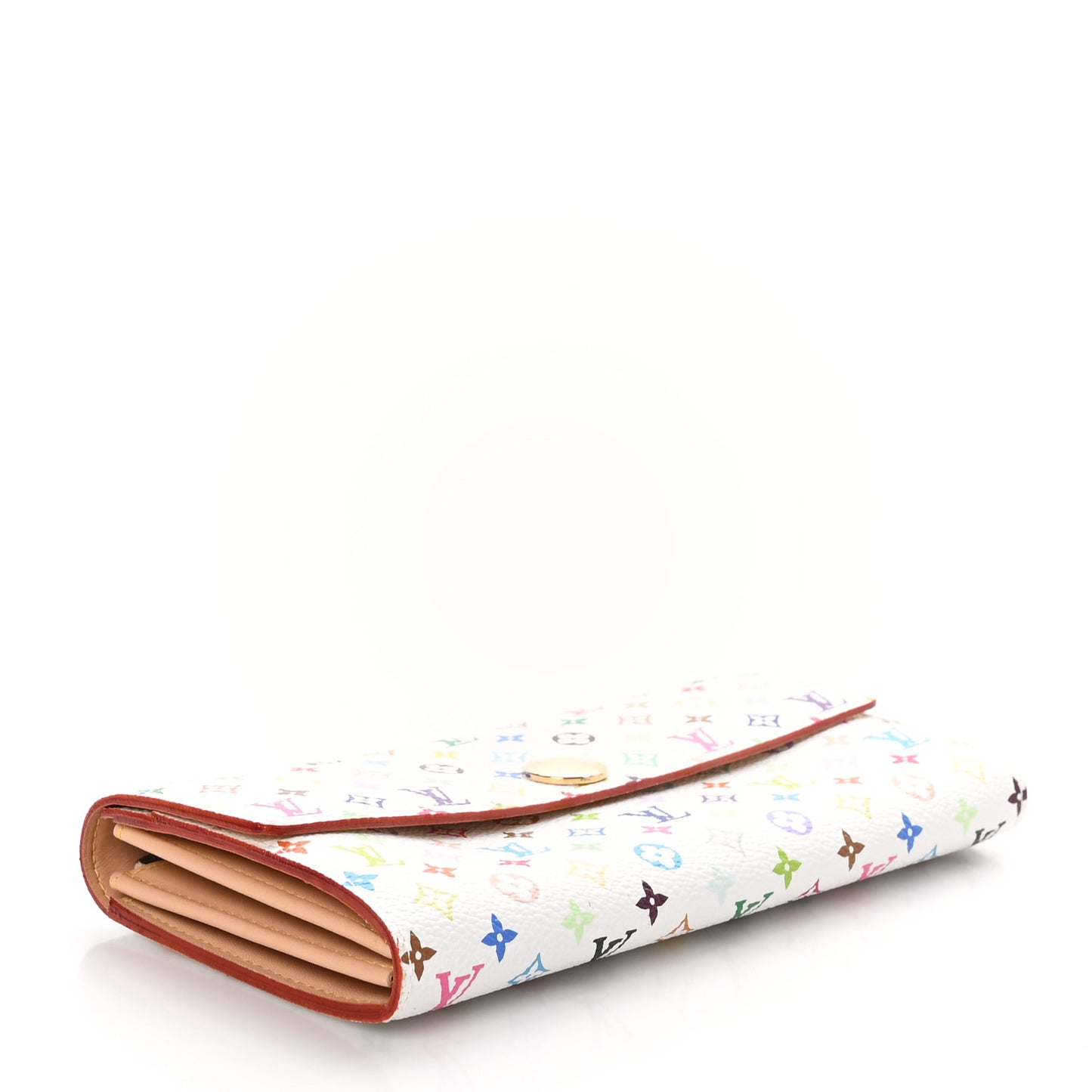 Monogram Multicolor Sarah Wallet White