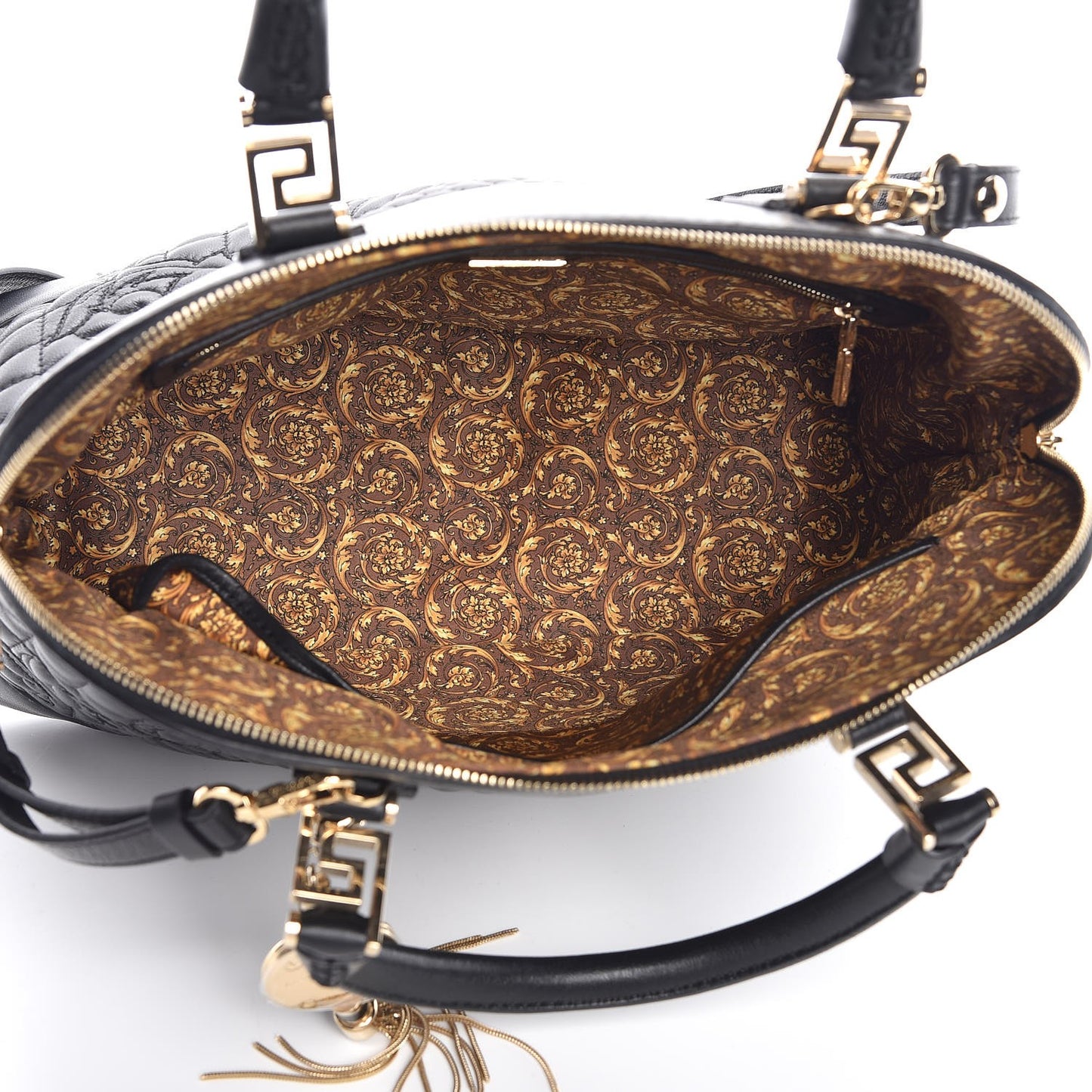 Barocco Quilted Nappa Altea Vanitas Lady Athena Black