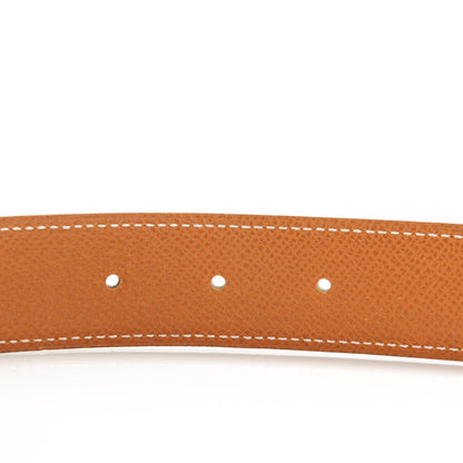 Hermes Box Epsom H Belt 95 Black Gold 3 of 6