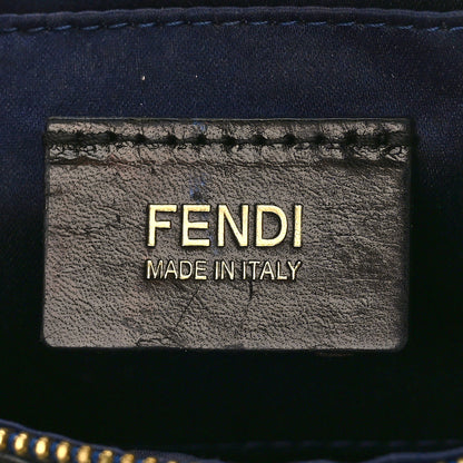 Fendi Zucca Quilted Pochette Tobacco Blue 6 of 8