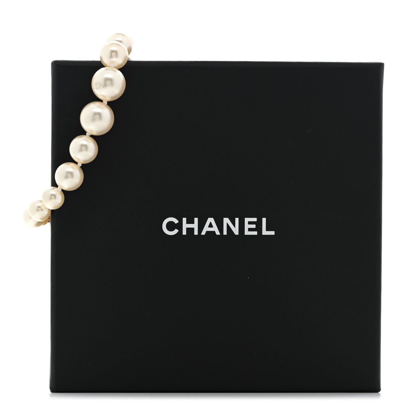 Graduated Pearl Crystal CC Bracelet Gold