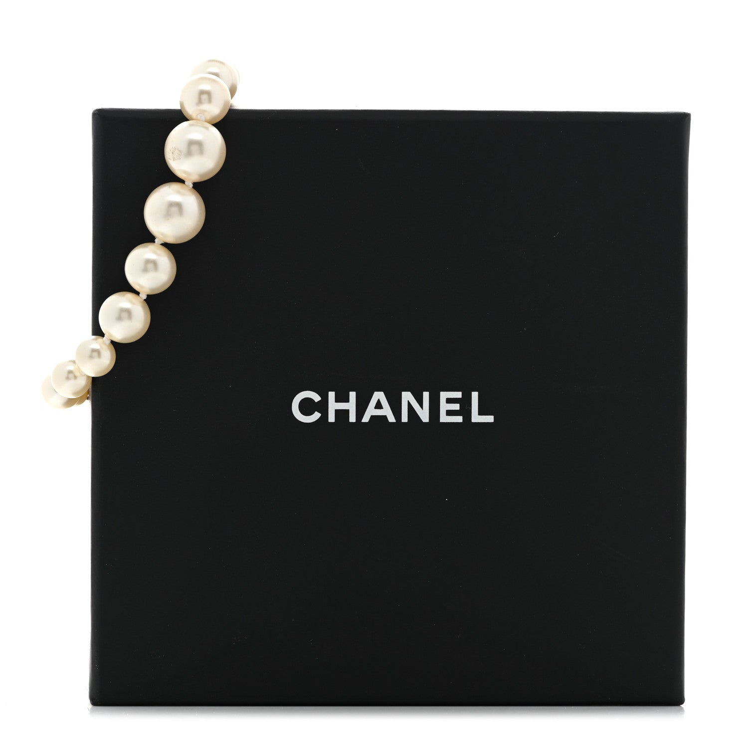 Chanel Graduated Pearl Crystal CC Bracelet Gold 6 of 6
