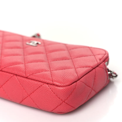 Chanel Caviar Quilted Small Clutch With Chain Pink 11 of 11