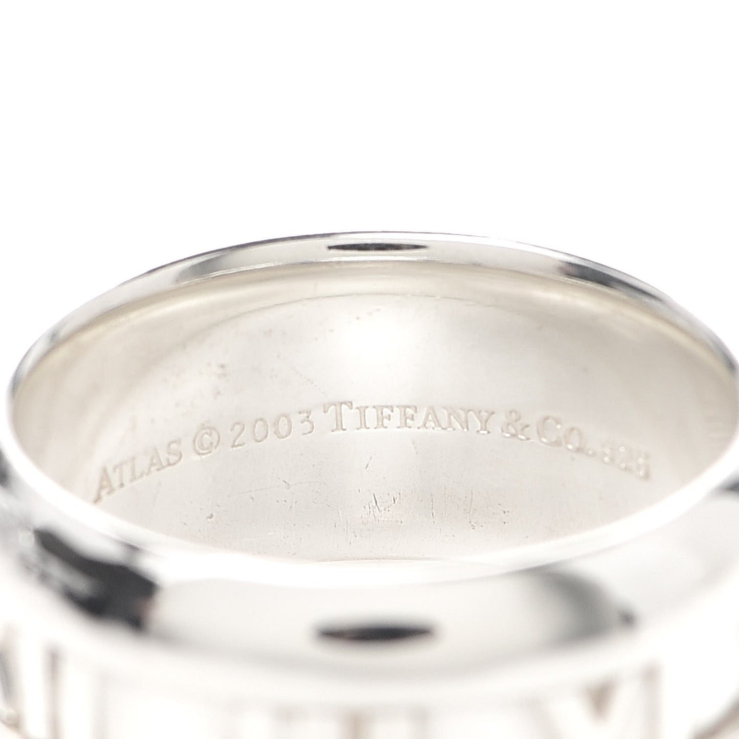 Sterling Silver Atlas Band Ring 54 6.75