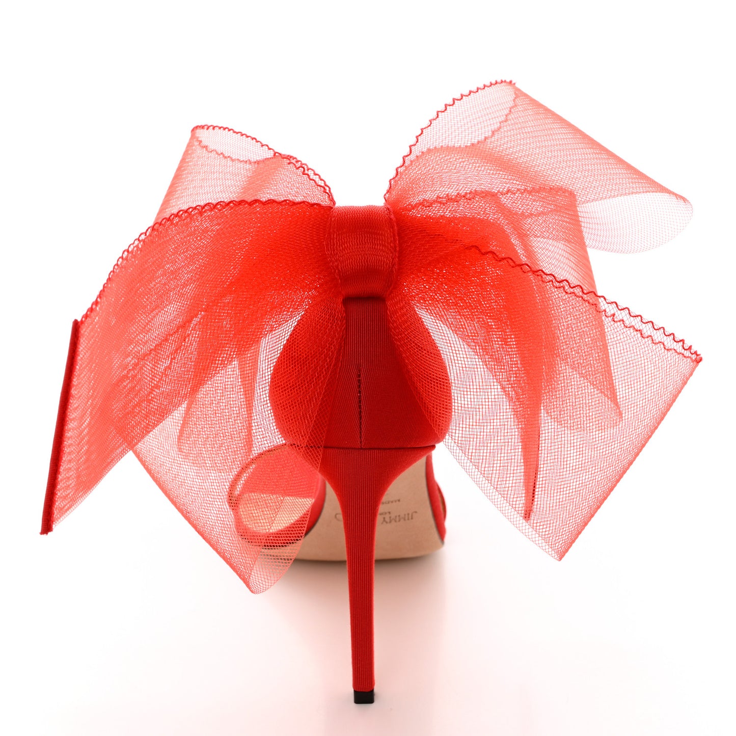 Grosgrain Aveline Bow 100 Sandals 39.5 Red