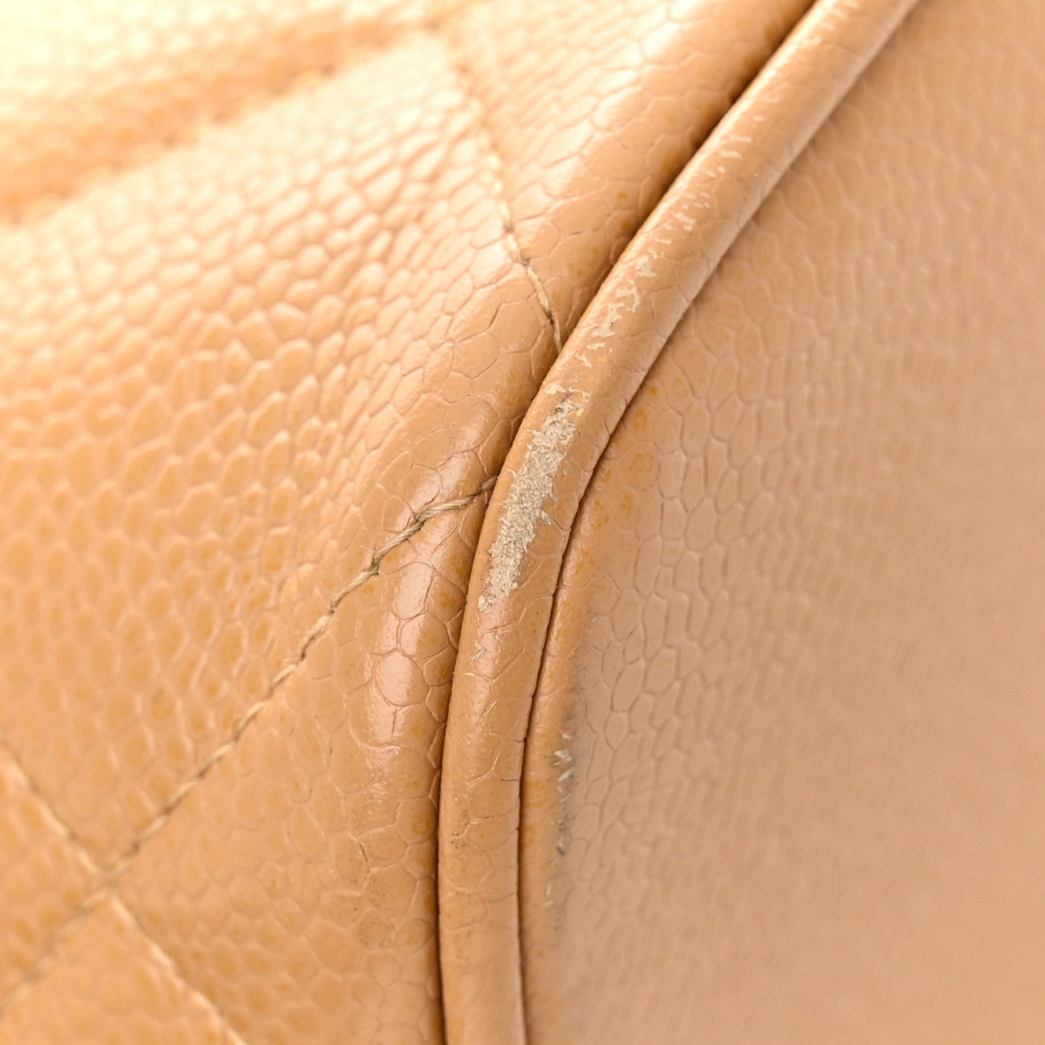 Chanel Caviar Quilted Medallion Tote Beige 12 of 13