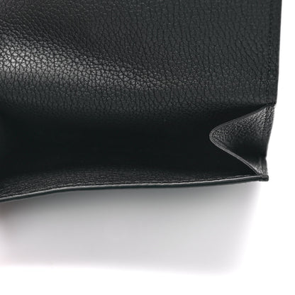 Louis Vuitton Calfskin Lockmini Wallet Black 6 of 8