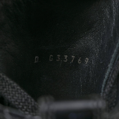 Chanel Calfskin Quilted Lace Up Combat Boots 38.5 Black 7 of 7