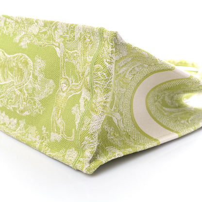 Christian Dior Canvas Embroidered Medium Dioriviera Toile De Jouy Book Tote D-Lite Green 7 of 11