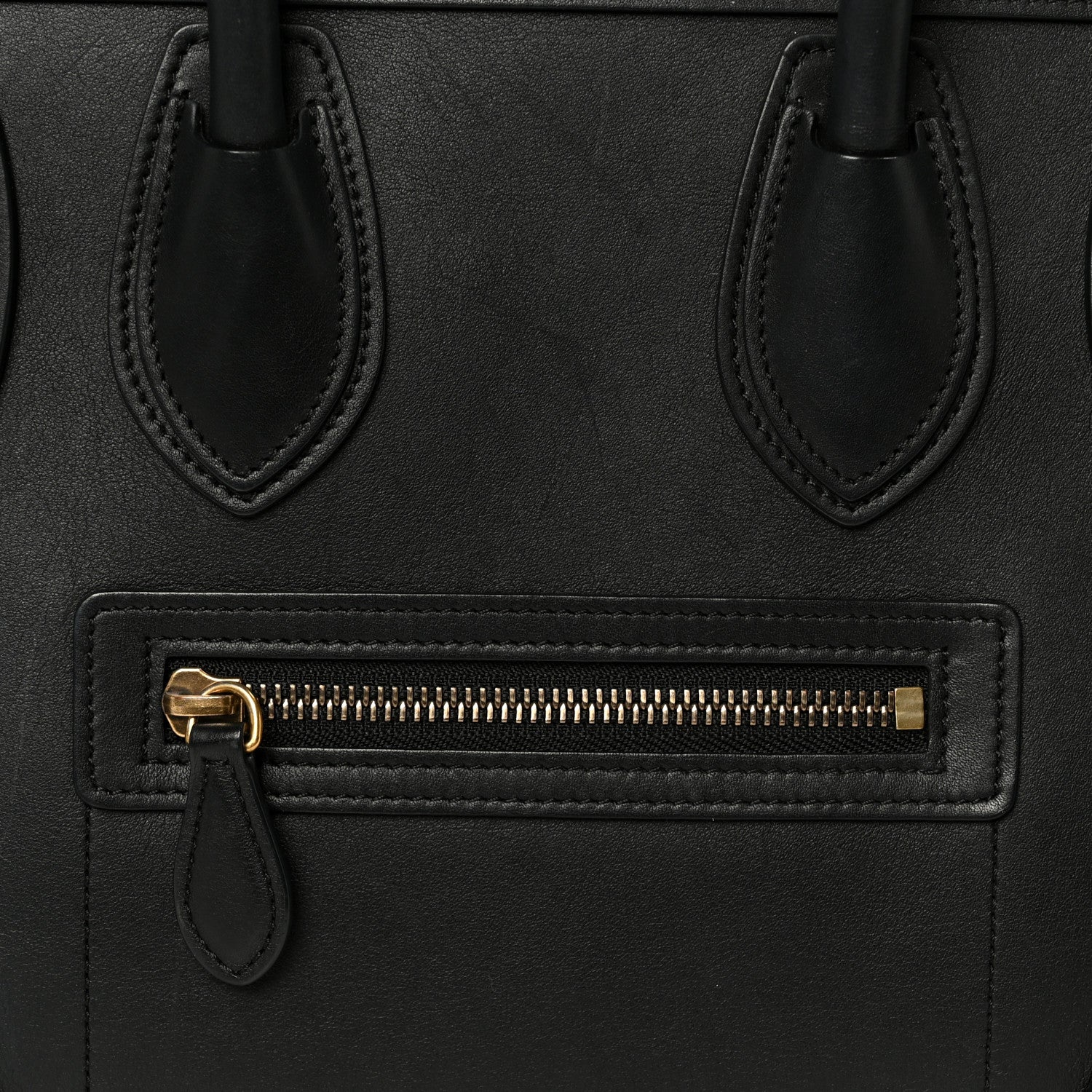 Celine Smooth Calfskin Micro Luggage Black 8 of 11