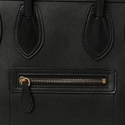 Celine Smooth Calfskin Micro Luggage Black 8 of 11