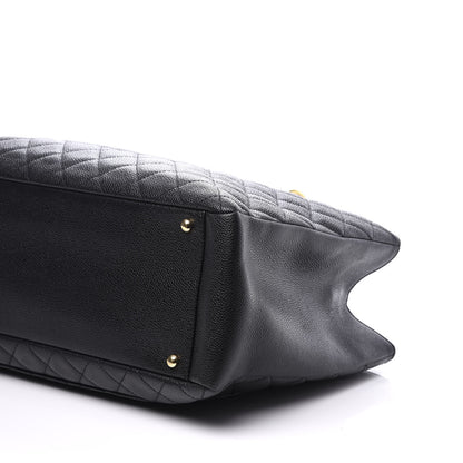 Chanel Caviar Quilted XL Grand Shopping Tote GST Black 6 of 10