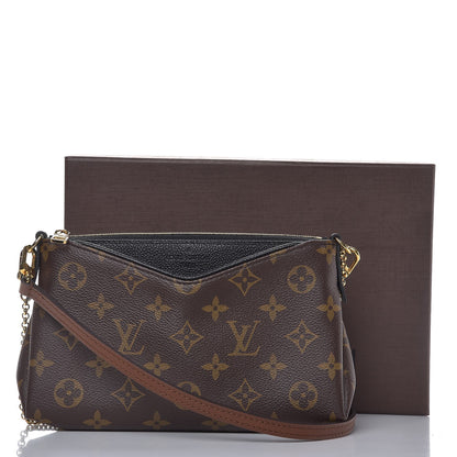 Louis Vuitton Monogram Pallas Clutch Black 9 of 9