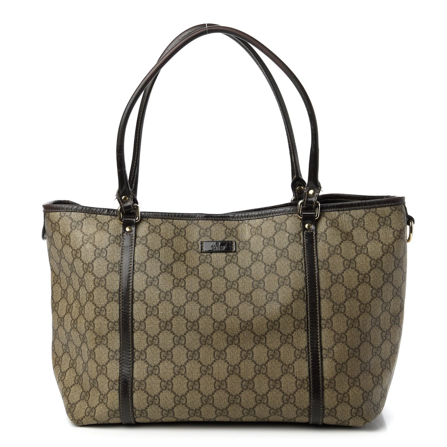 GG Plus Monogram Medium Joy Tote Brown