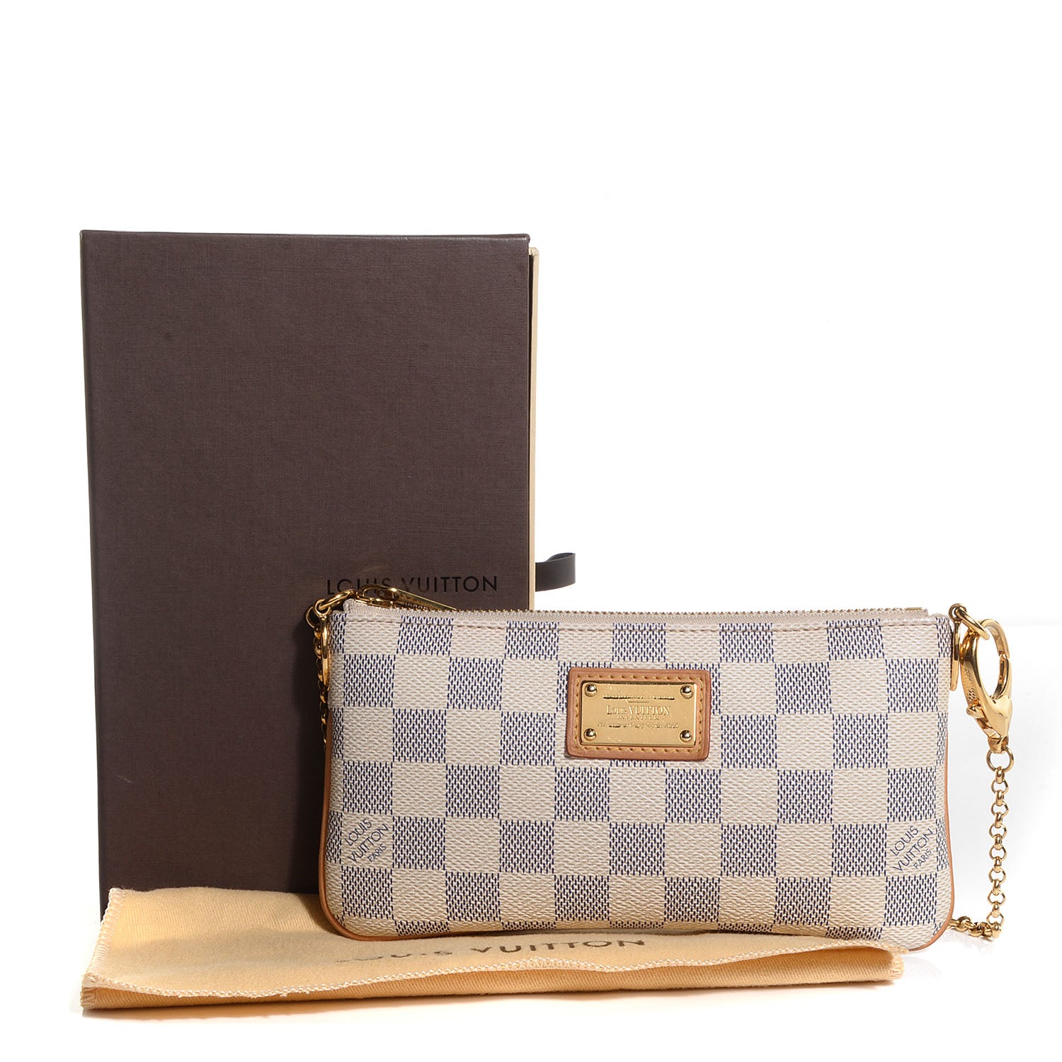 Louis Vuitton Damier Azur Pochette Milla MM 9 of 9