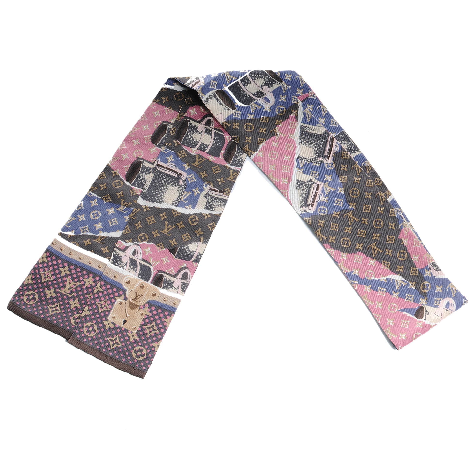 Louis Vuitton Silk Monogram Wallpaper Bandeau 1 of 2