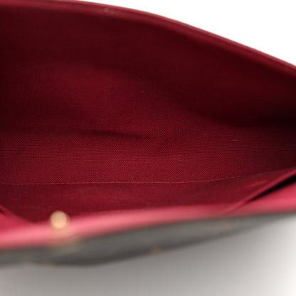 Louis Vuitton Monogram Pochette Felicie Chain Wallet Fuchsia 5 of 10