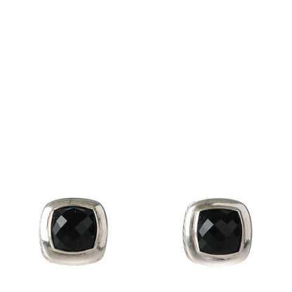David Yurman Sterling Silver Onyx 10mm Albion Earrings 1 of 7