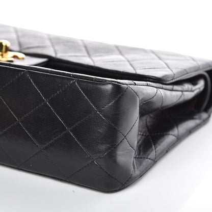 Chanel Lambskin Quilted Medium Double Flap Black 10 of 16