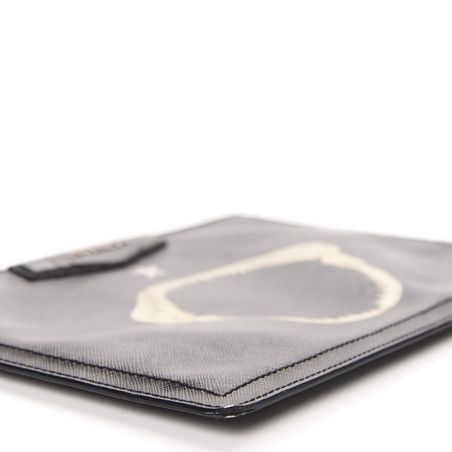 Givenchy Textured Coated Canvas Medium Antigona Shark Jaw Cosmetic Pouch Black 6 of 16