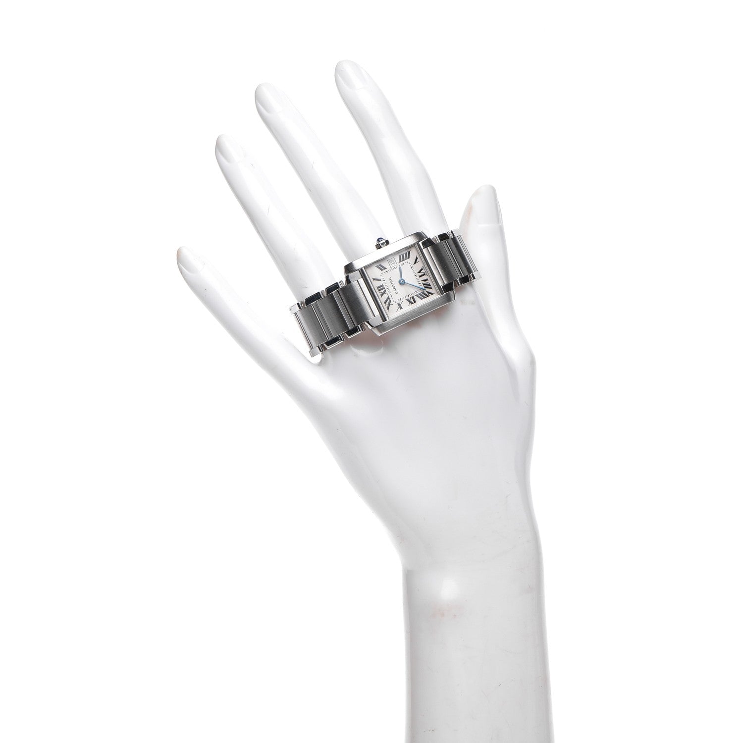 Cartier Stainless Steel 25mm Tank Francaise Quartz Watch 2 of 9