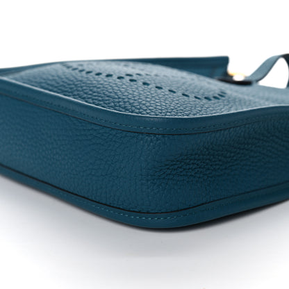 Hermes Taurillon Clemence Evelyne TPM Vert Bosphore 9 of 11