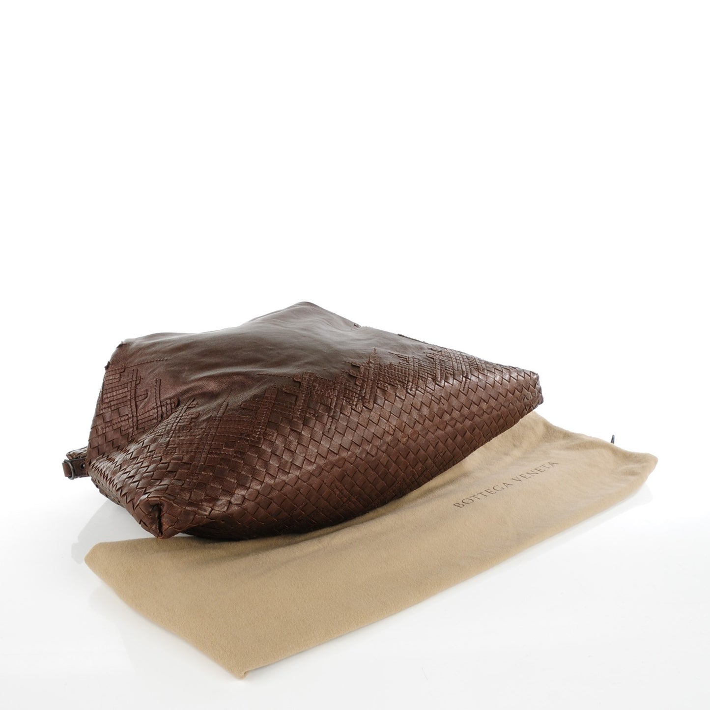 Iridescent Light Calf Maxi Scarabee Convertible Bag Bitter