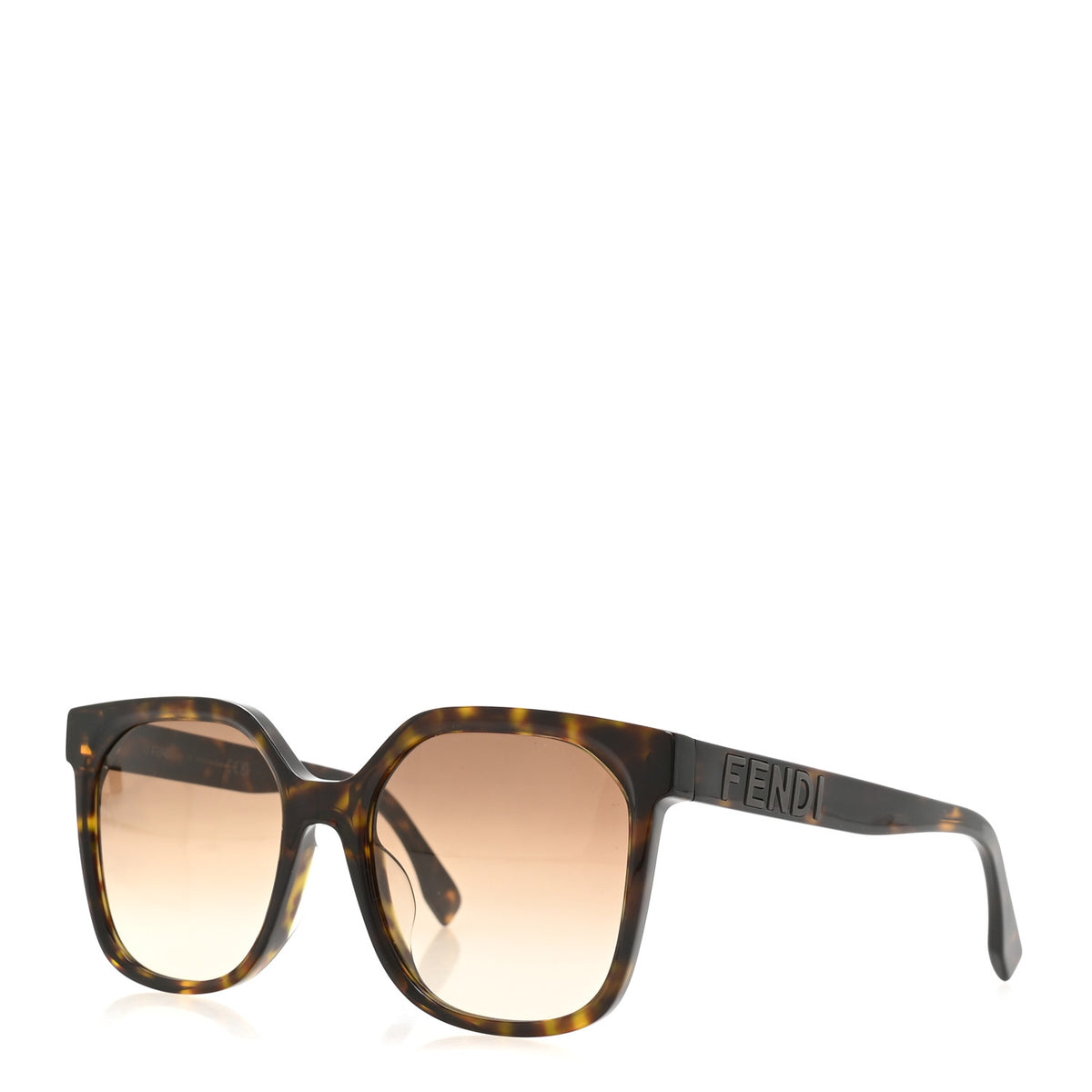 Acetate Square Sunglasses FE40007F Tortoise