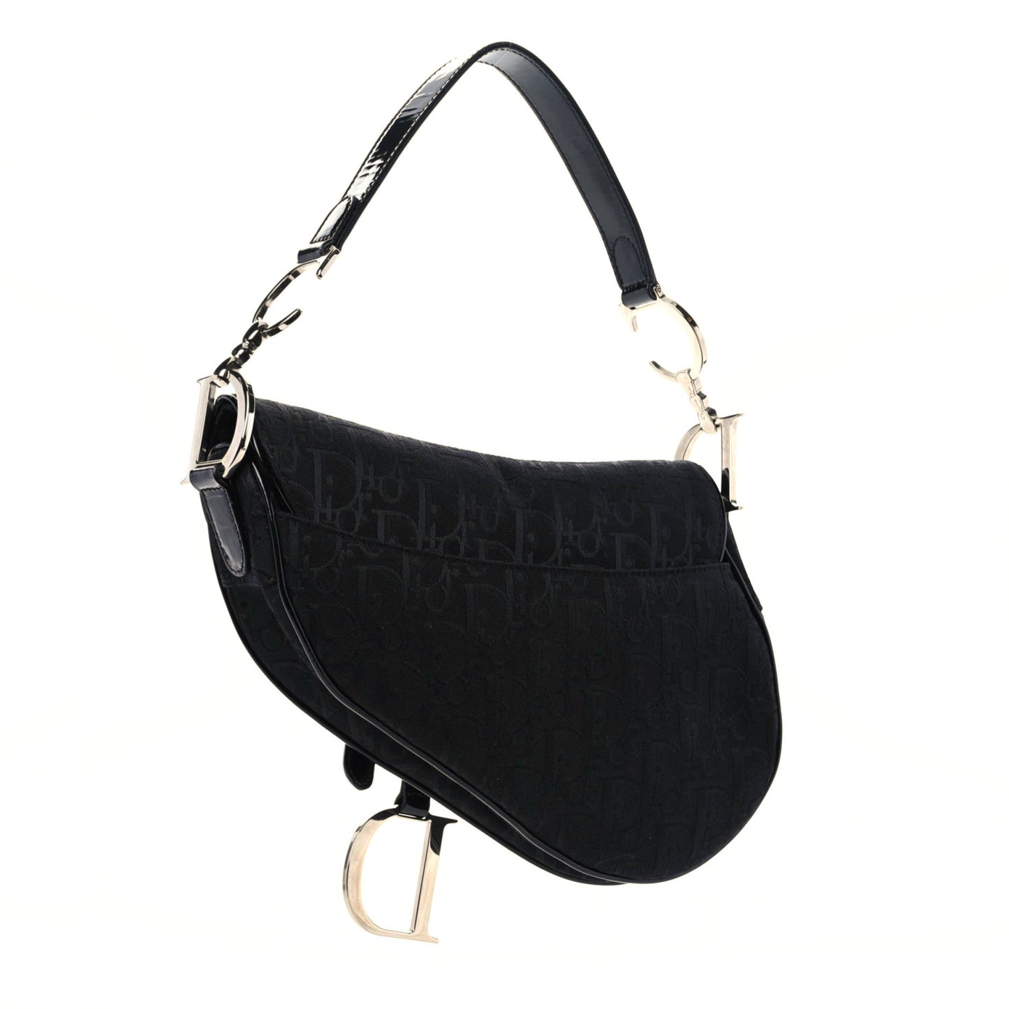 Monogram Saddle Bag Black