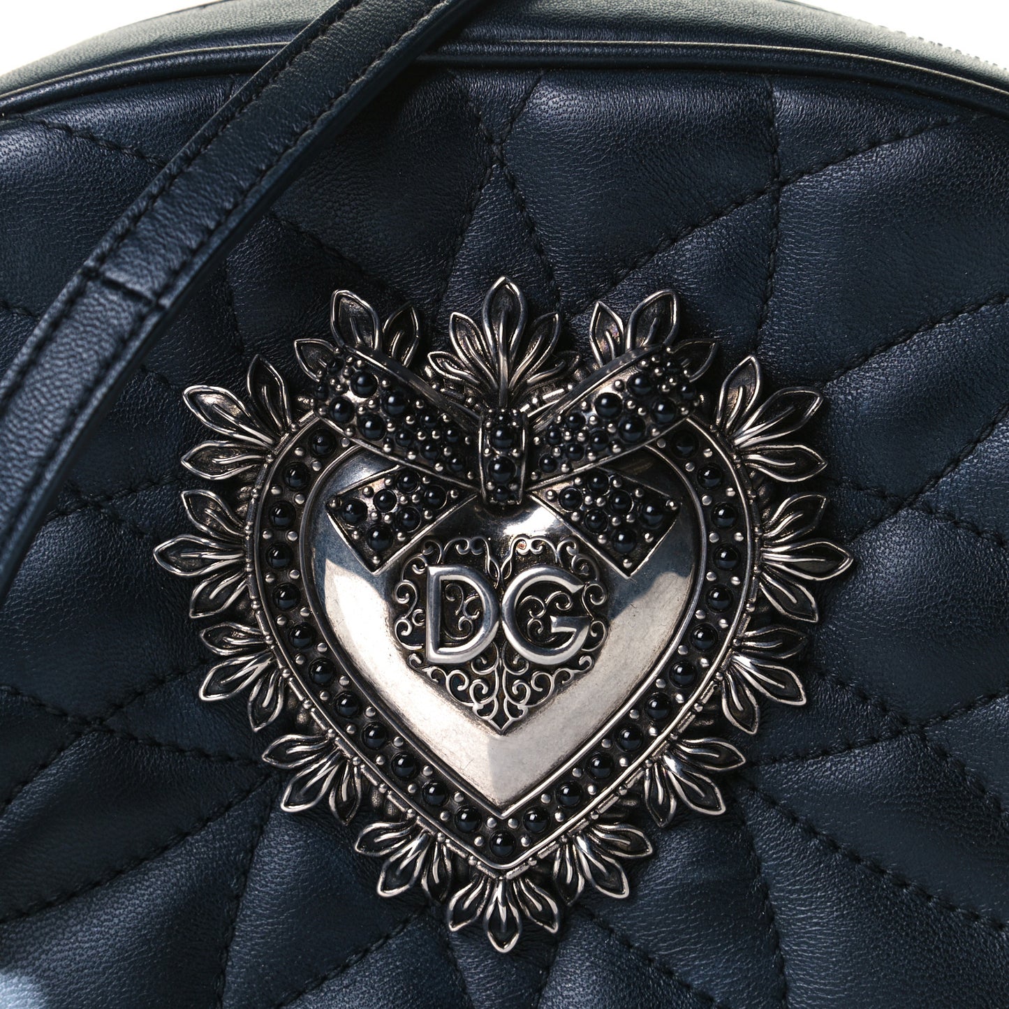 Smooth Calfskin Mini Devotion Camera Bag Black