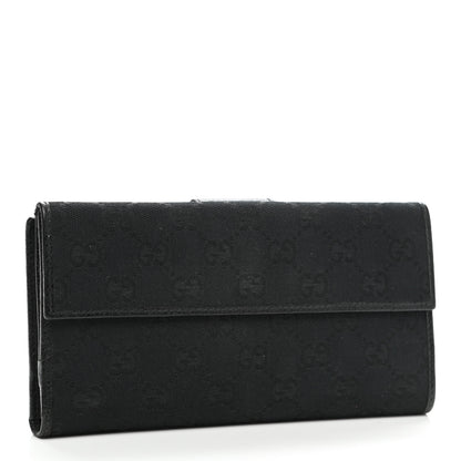 Gucci Monogram Abbey Continental Wallet Black 3 of 10