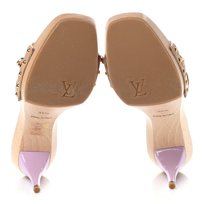 Louis Vuitton Monogram Multicolor Sandal Mule 35.5 White 5 of 8
