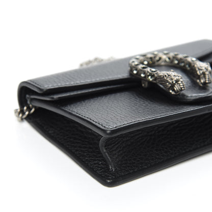 Gucci Calfskin Super Mini Dionysus Shoulder Bag Black 8 of 9