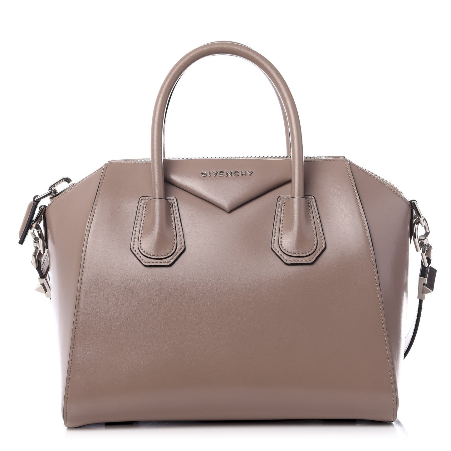 Shiny Lord Calfskin Small Antigona Linen
