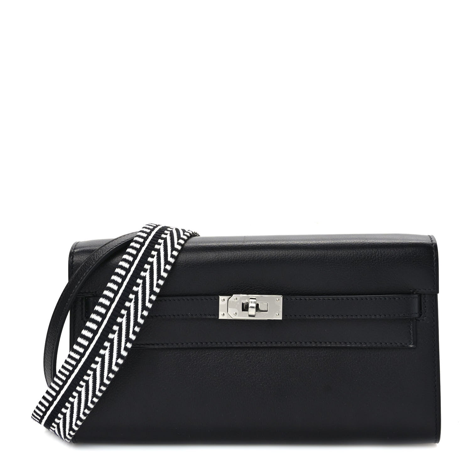 Hermes Evercolor Cavale Kelly Wallet To Go Black Multicolor 1 of 9