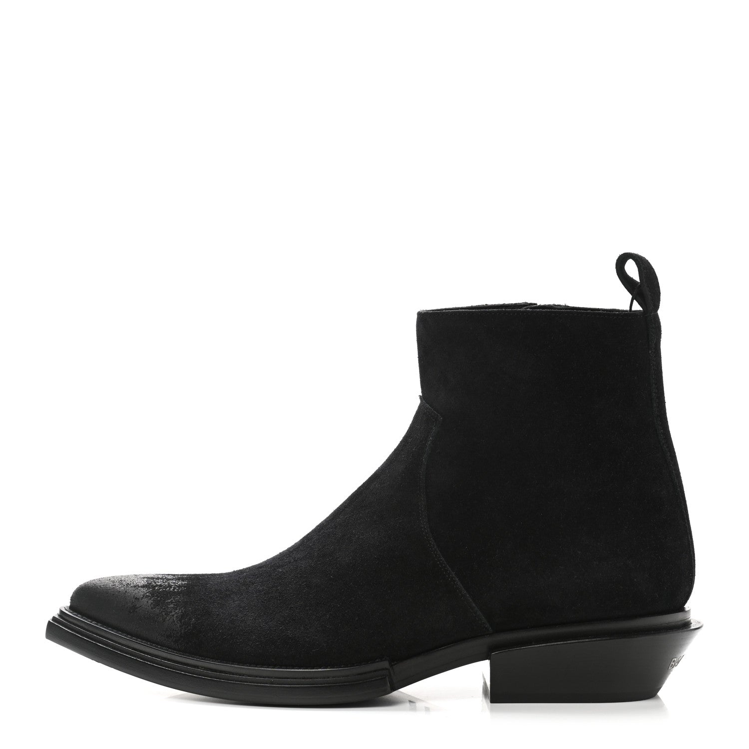 Balenciaga Suede Mens Santiag Western Boots 44 Black 1 of 13