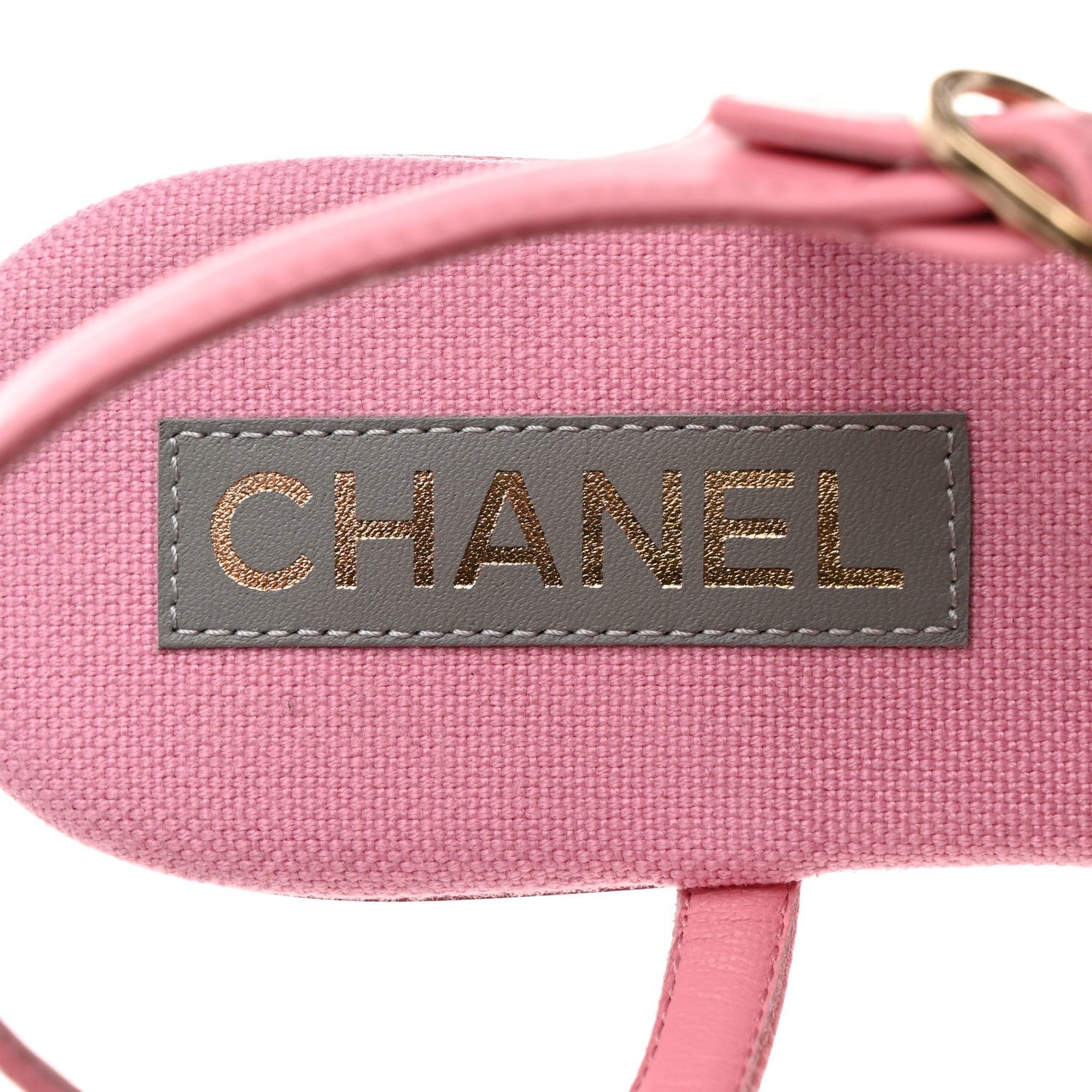 Chanel Lambskin CC Logo Thong Sandals 40 Pink 6 of 10