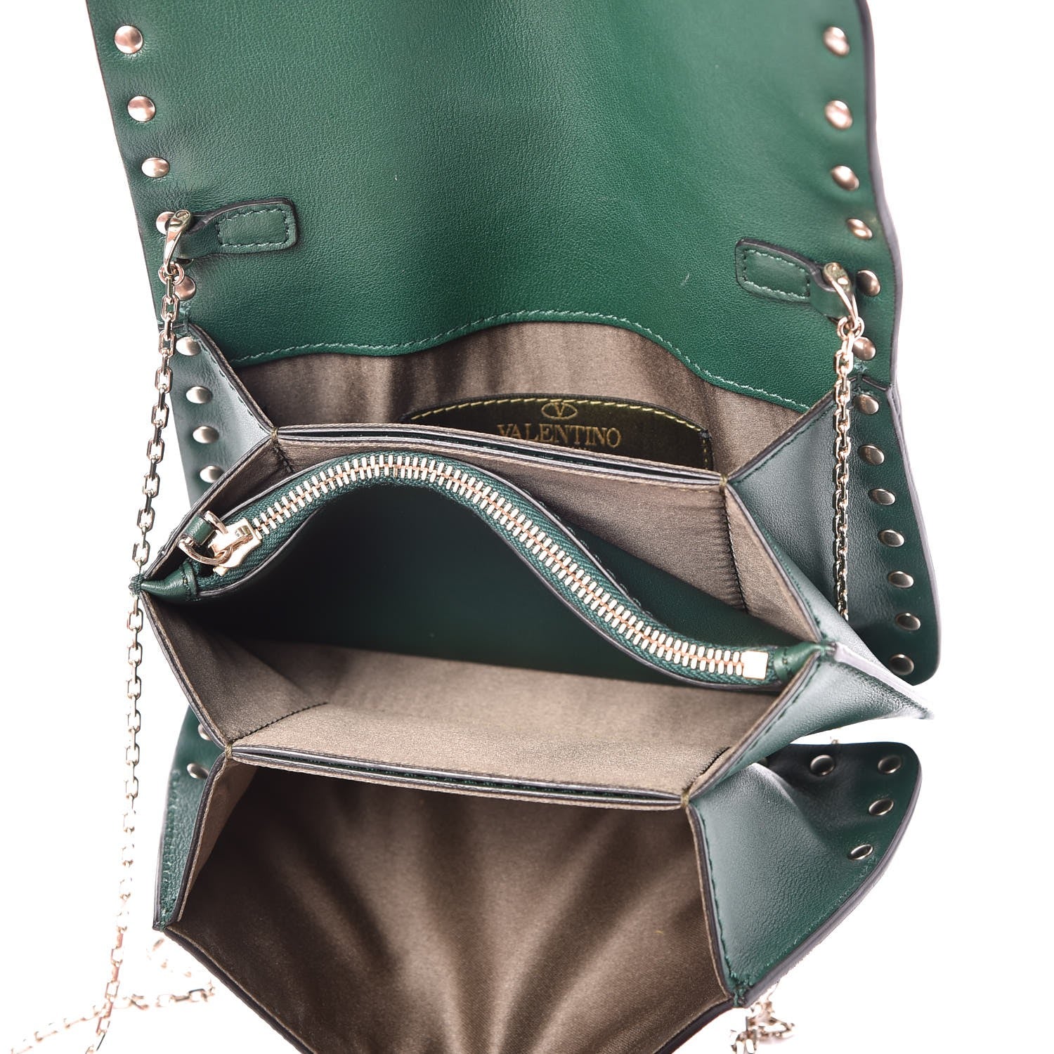 Valentino Garavani Nappa Canvas Camouflage Rockstud Chain Flap Crossbody Bag Multicolor 5 of 8