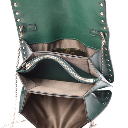 Valentino Garavani Nappa Canvas Camouflage Rockstud Chain Flap Crossbody Bag Multicolor 5 of 8